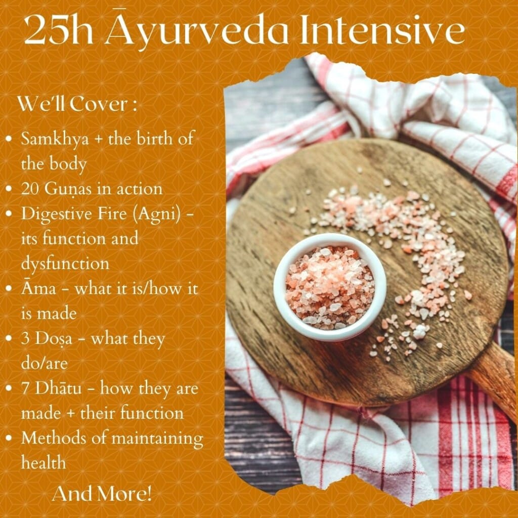 25 Hour Ayurveda Intensive Course